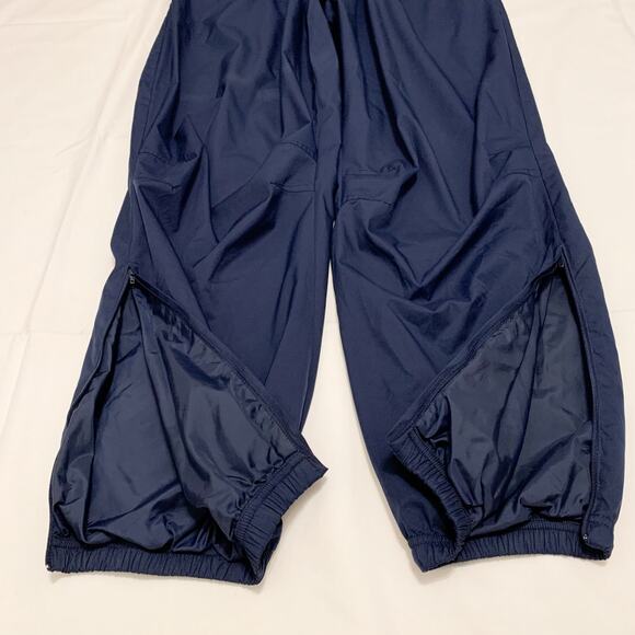 Nike 90s 2000s Vintage Basketball pants ankle zip navy embroidered swoosh Y2K XL - Picture 4 of 10